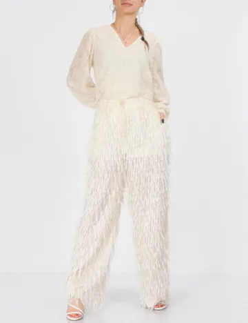 Pantaloni Vero Moda, crem