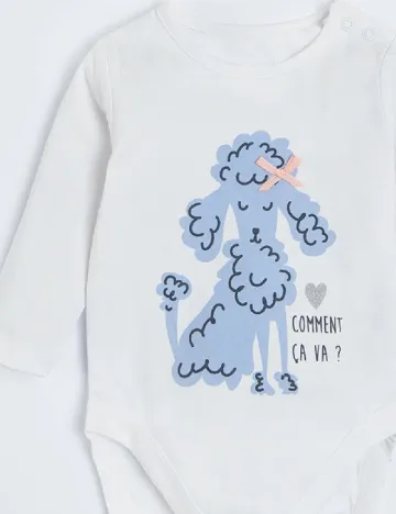 Set body 2 perechi Cool Club, alb/albastru Albastru