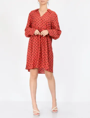 Rochie scurta Vero Moda, caramiziu