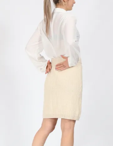 Fusta Vero Moda, ecru