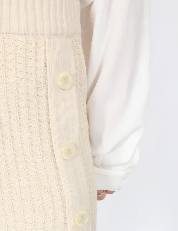 Fusta Vero Moda, ecru