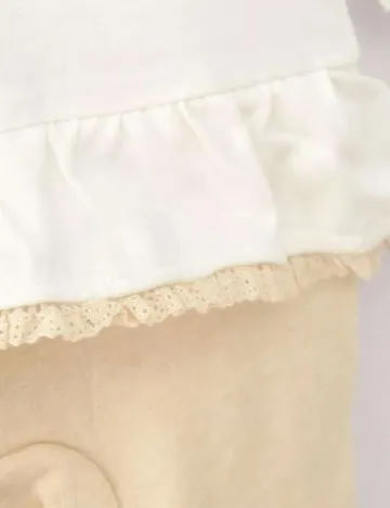 Salopeta Cool Club, alb/crem