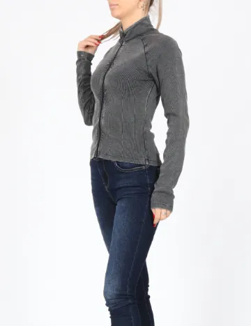Bluza Only, gri inchis