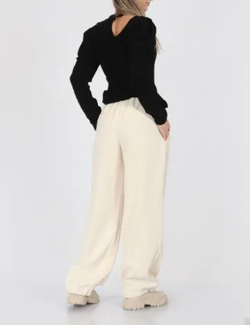 Pantaloni Noisy May, crem