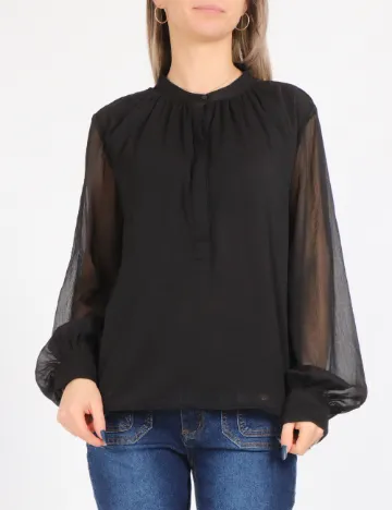Bluza Pieces, negru