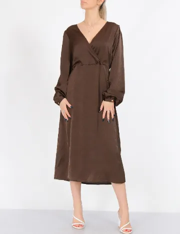 Rochie medie Only, maro