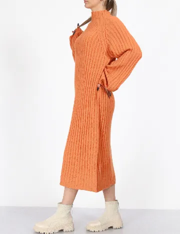 Rochie medie Vero Moda, portocaliu