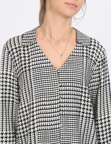 Camasa Jacqueline de Yong, alb/negru