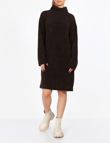 Rochie scurta Vero Moda, maro inchis