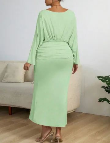 Rochie lunga SHEIN CURVE, verde