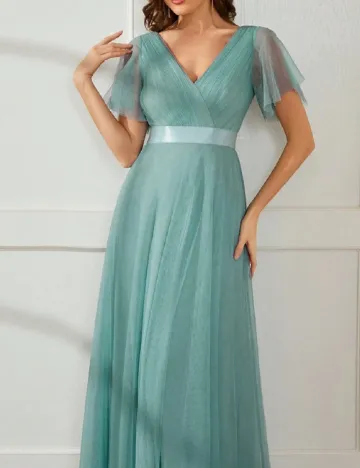 Rochie lunga Ever-Pretty, albastru