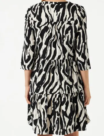Rochie scurta Comma, alb/negru