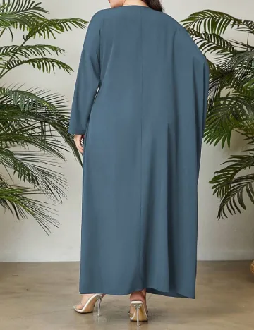 Rochie lunga SHEIN CURVE, albastru