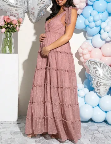 Rochie lunga SHEIN Maternity, roz