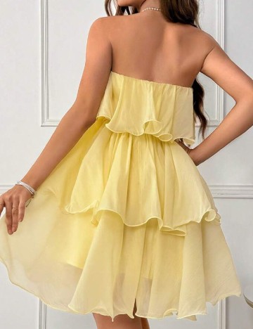 Rochie scurta SHEIN, galben