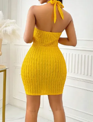 Rochie scurta SHEIN, galben