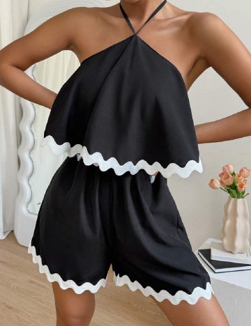 Salopeta SHEIN, negru