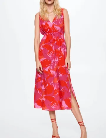 Rochie medie Mango, roz