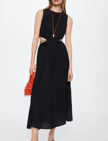 Rochie lunga Mango, negru Negru
