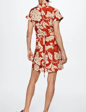 Rochie scurta Mango, caramiziu
