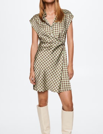 Rochie scurta Mango, verde