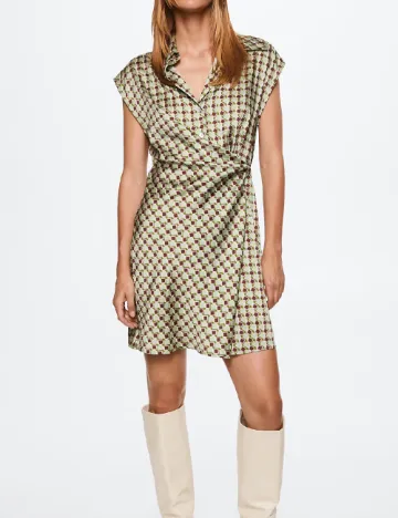 Rochie scurta Mango, verde
