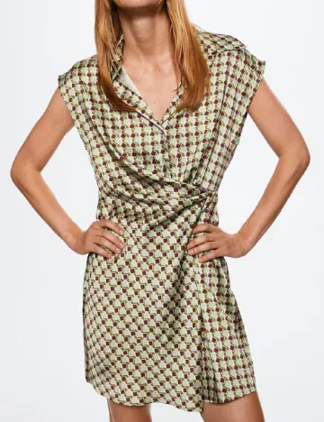Rochie scurta Mango, verde