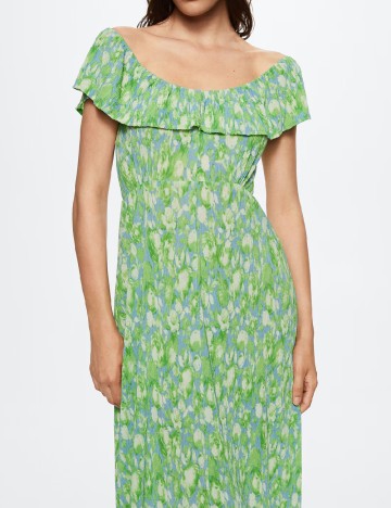 Rochie medie Mango, verde