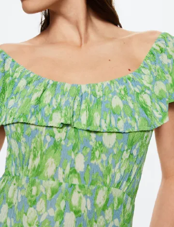 Rochie medie Mango, verde Verde