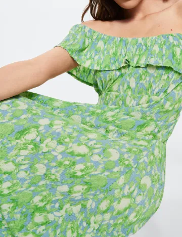 Rochie medie Mango, verde Verde