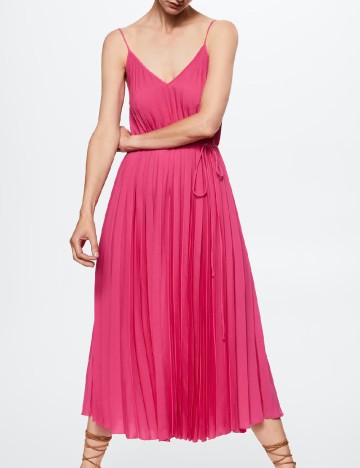 Rochie lunga Mango, roz