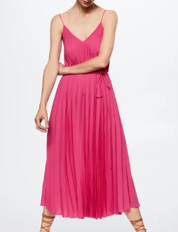 Rochie lunga Mango, roz Roz