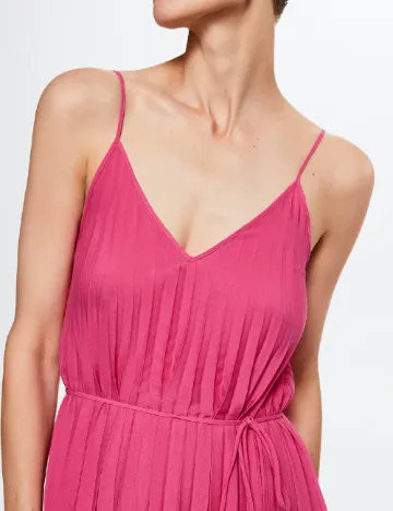 Rochie lunga Mango, roz Roz