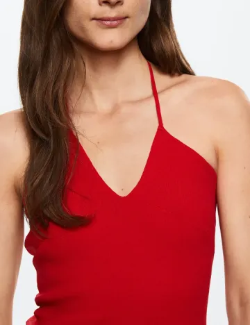 Rochie scurta Mango, rosu