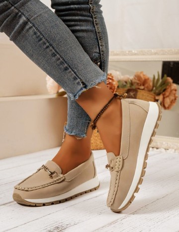 Mocasini SHEIN, bej