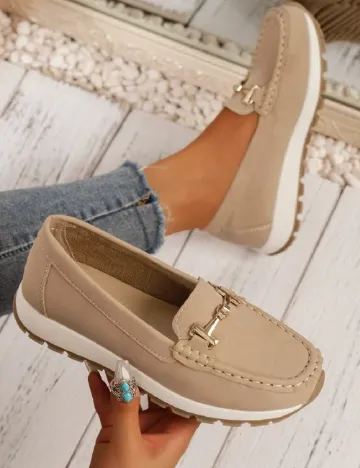 Mocasini SHEIN, bej