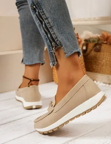 Mocasini SHEIN, bej
