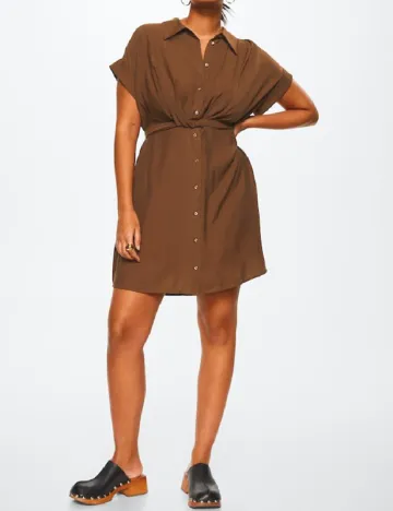 Rochie scurta Mango, maro