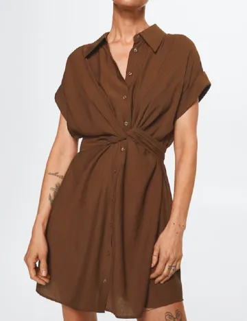 Rochie scurta Mango, maro