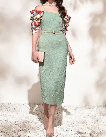 Rochie medie SHEIN, verde