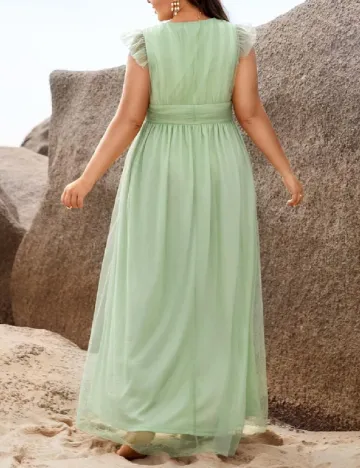 Rochie lunga SHEIN CURVE, verde