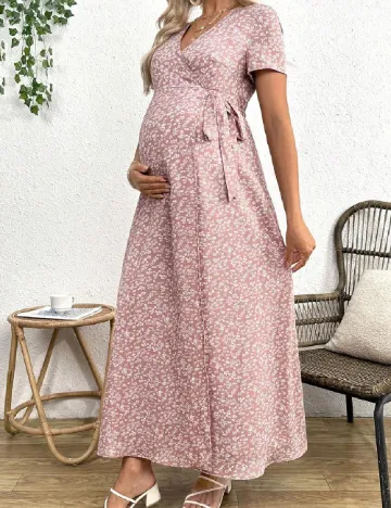 Rochie lunga SHEIN Maternity, floral print