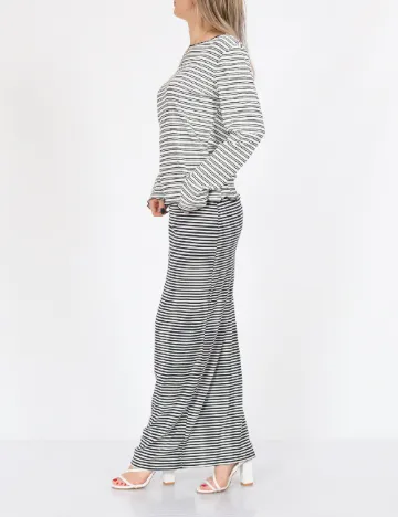 Bluza Dazy, alb/negru