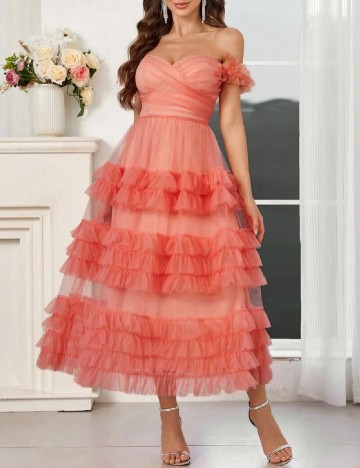 Rochie medie SHEIN, portocaliu