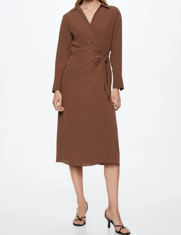 Rochie medie Mango, maro