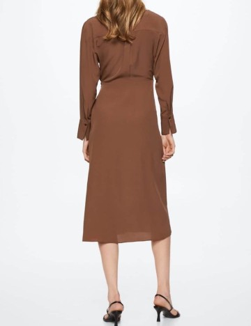 Rochie medie Mango, maro