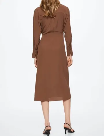 Rochie medie Mango, maro