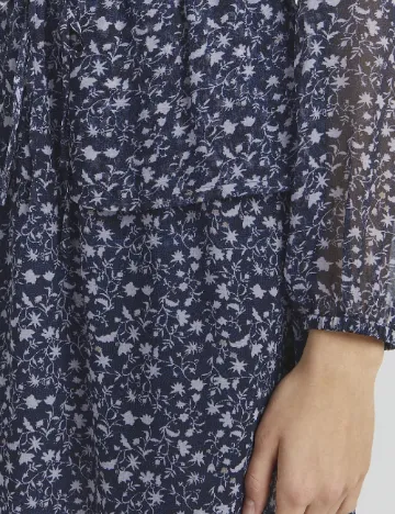 Rochie scurta Ichi, bleumarin