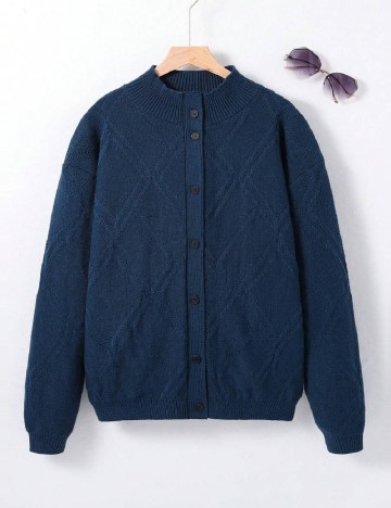 Cardigan Shein Kids, bleumarin
