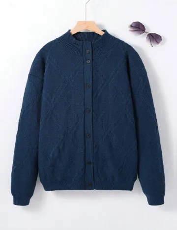 Cardigan Shein Kids, bleumarin